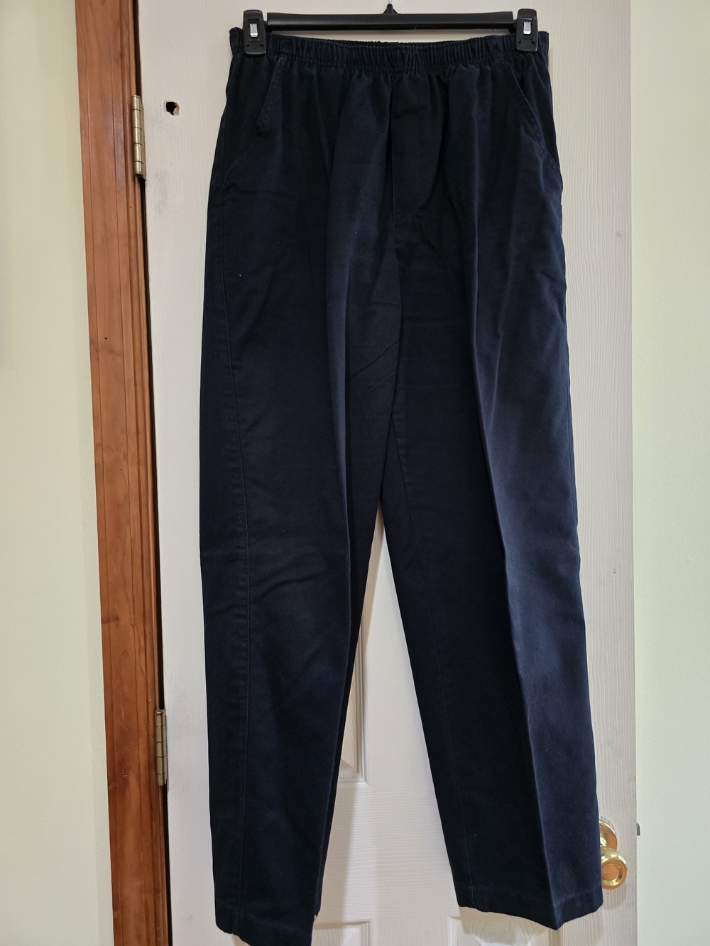 Cabin Creek Navy Elastic-Waist Chinos